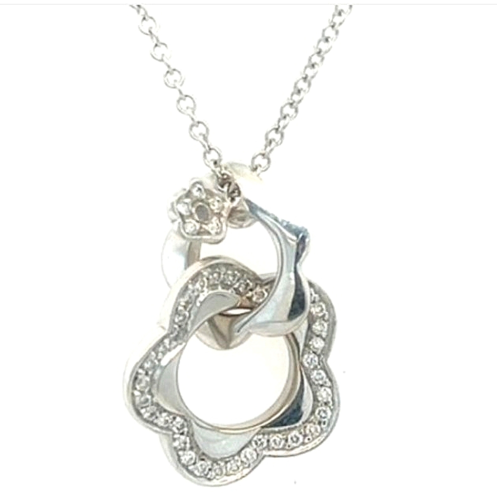 18K Pasquale Bruni Hallmarked WG Petit Jolie Necklace Exquisite Elegance